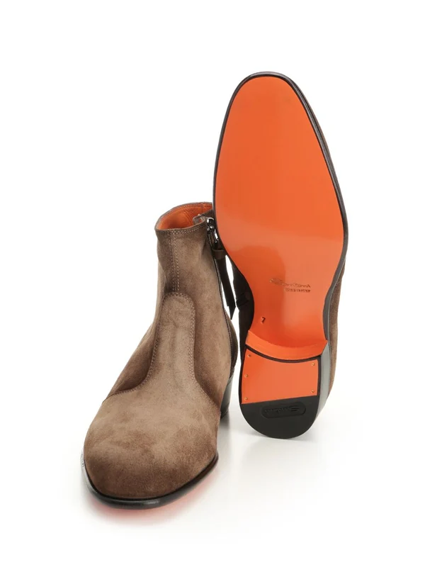 Santoni Brown Ankle Boots - Image 5