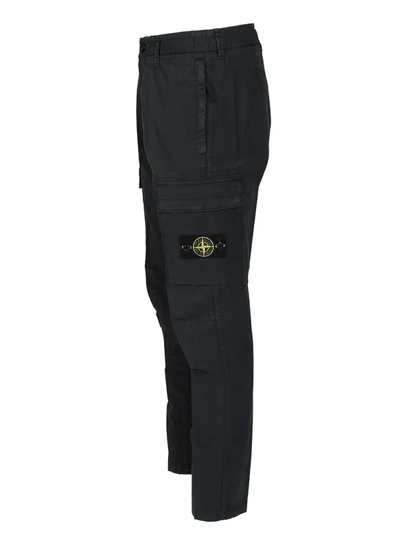 Stone Island Blue Casual Pants - Image 3