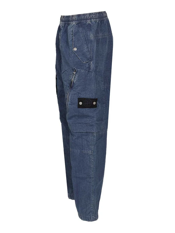Stone Island Blue Trousers - Image 3