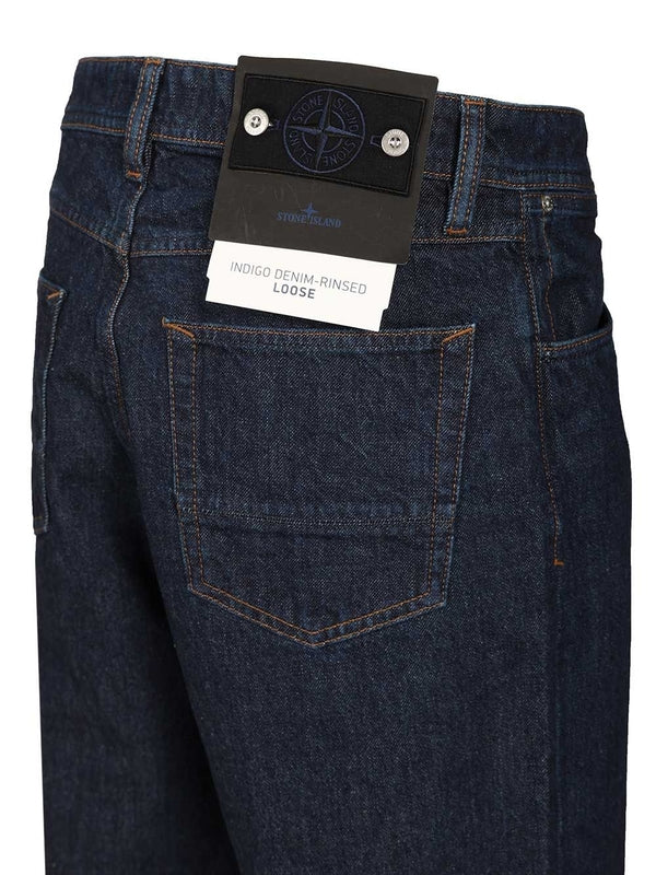 Stone Island Blue Denim Pants - Image 3