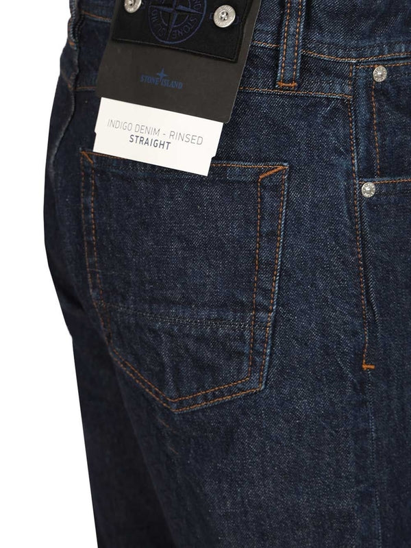 Stone Island Blue Denim Pants - Image 4