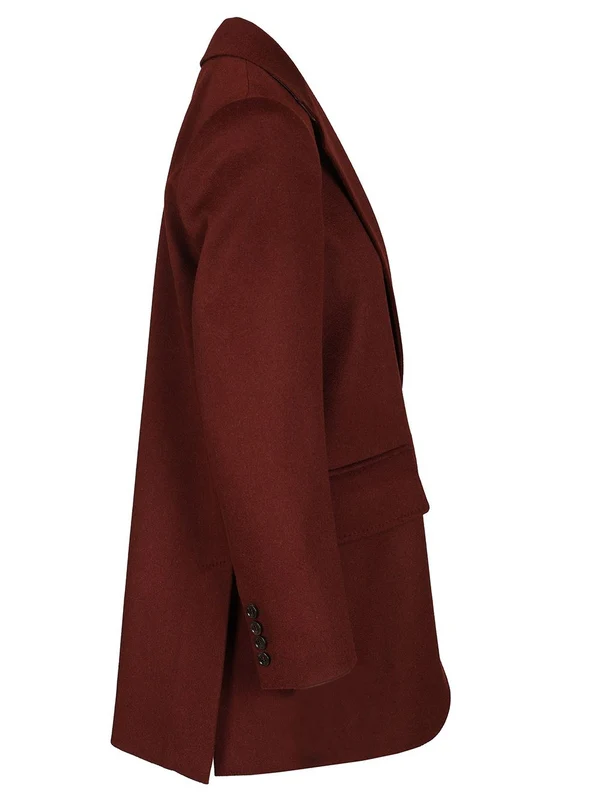 Max Mara Burgundy Tailored Jackets - Image 3