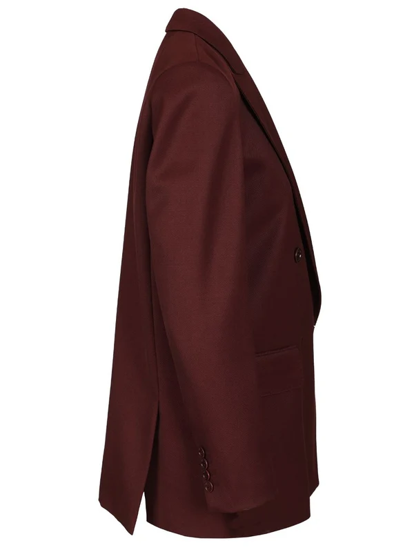 Max Mara Burgundy Tailored Jackets - Image 3