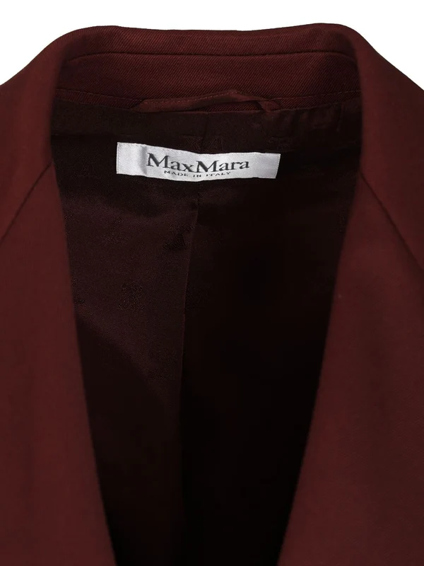 Max Mara Burgundy Tailored Jackets - Image 4