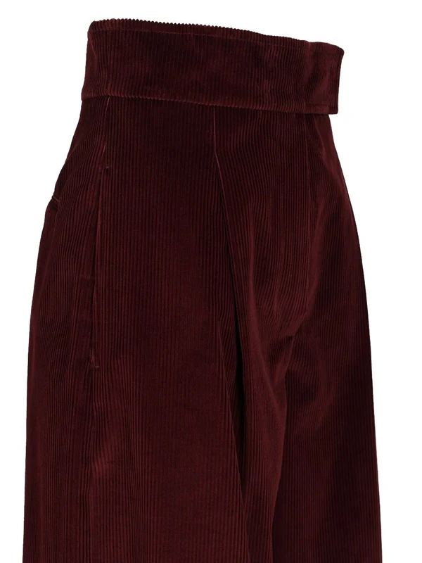 Max Mara Burgundy Trousers - Image 5