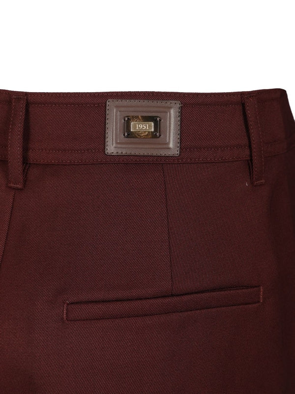 Max Mara Burgundy Tailored Pants - Image 4