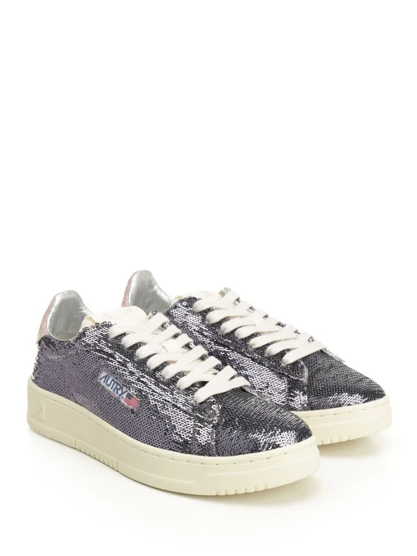 Autry Purple Low Top Sneakers - Image 2