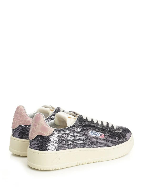 Autry Purple Low Top Sneakers - Image 3