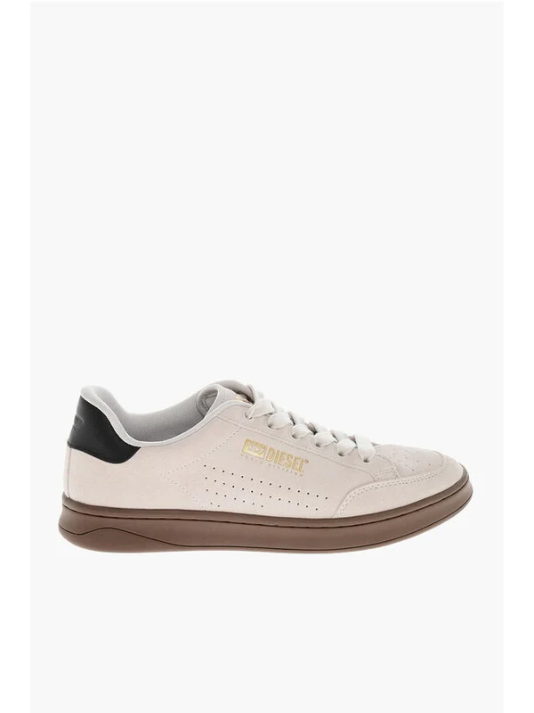 Diesel Beige Low Top Sneakers - Image 3