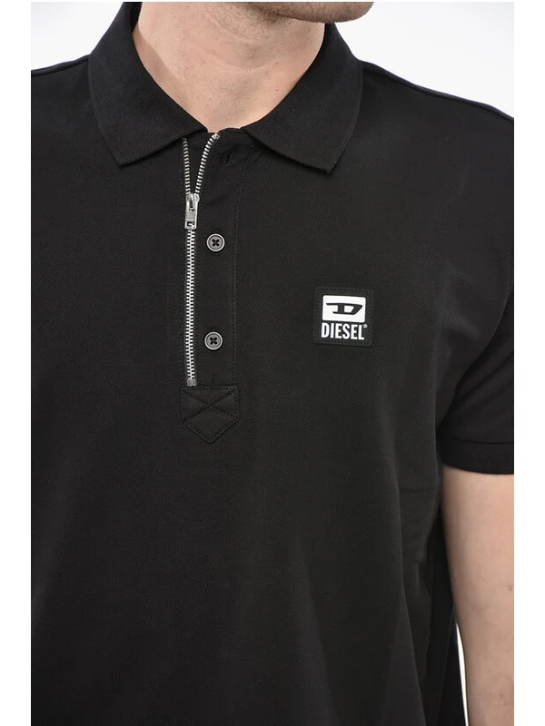 Diesel Black Polo Shirts - Image 3