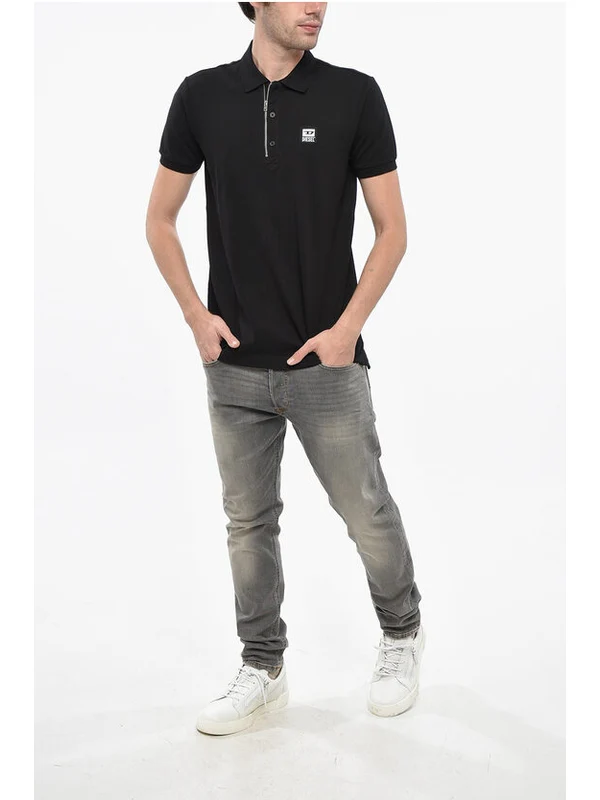 Diesel Black Polo Shirts - Image 4