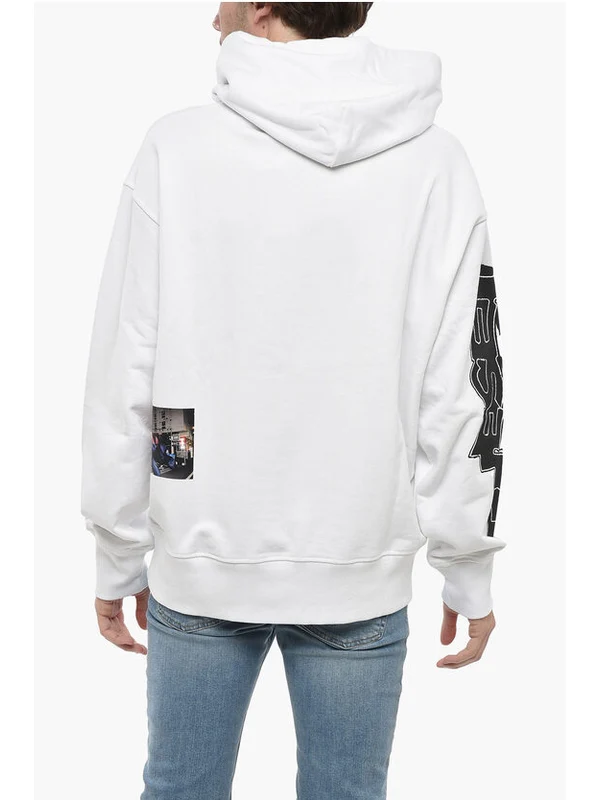 Diesel White Hoodies - Image 2