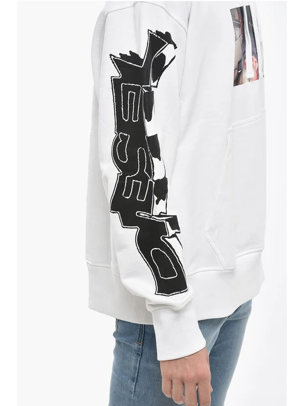 Diesel White Hoodies - Image 3