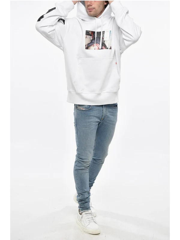 Diesel White Hoodies - Image 4