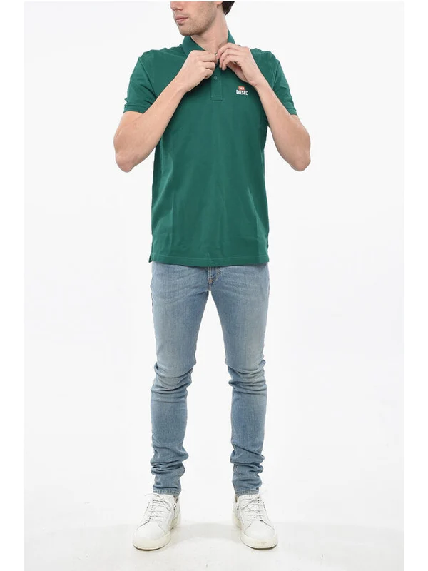 Diesel Green Polo Shirts - Image 4
