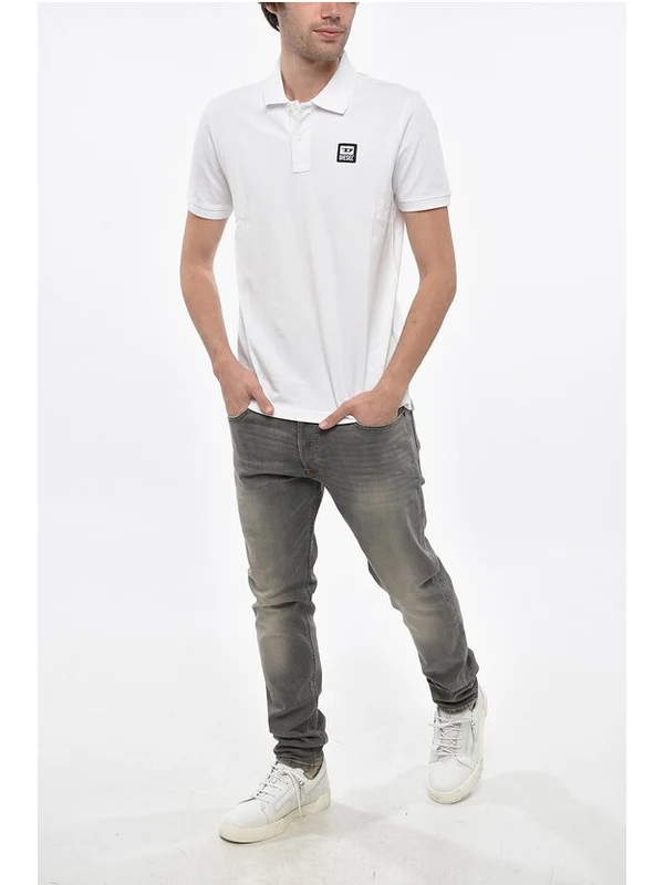 Diesel White Polo Shirts - Image 4
