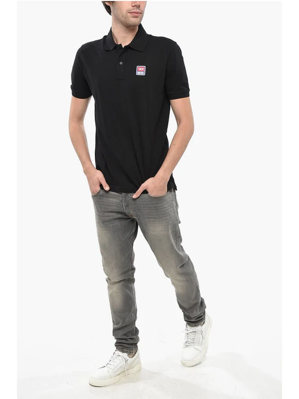 Diesel Black Polo Shirts - Image 4