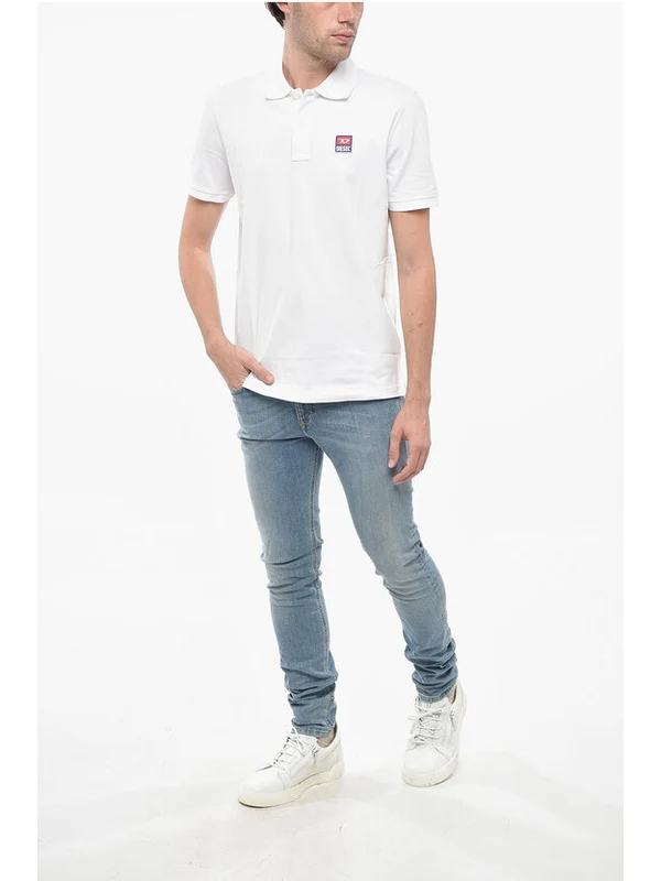 Diesel White Polo Shirts - Image 4