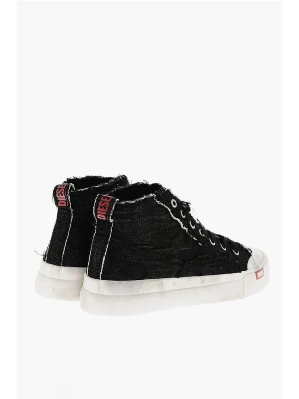 Diesel Black High Top Sneakers - Image 2