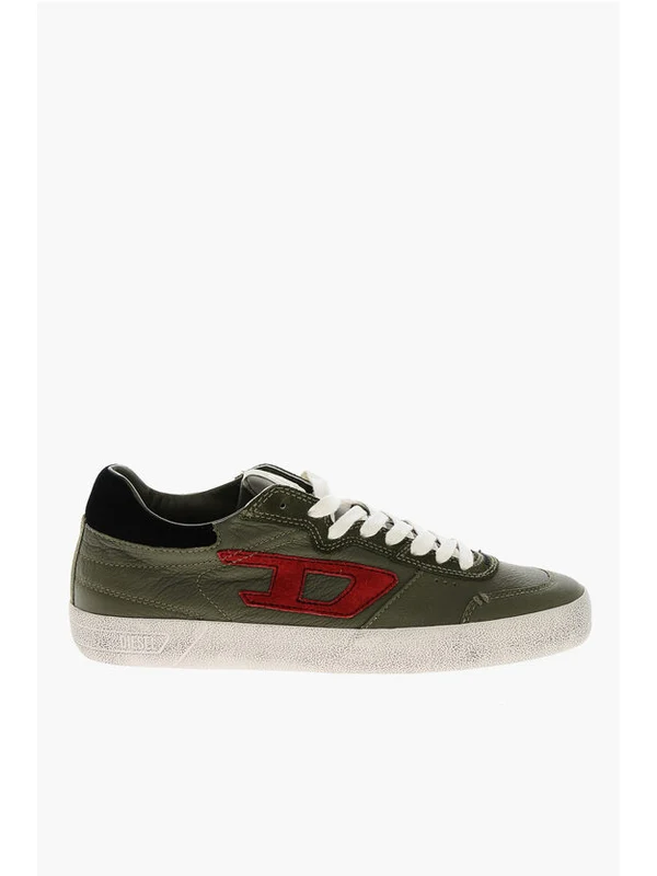 Diesel Green Low Top Sneakers - Image 3