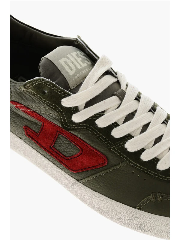 Diesel Green Low Top Sneakers - Image 4