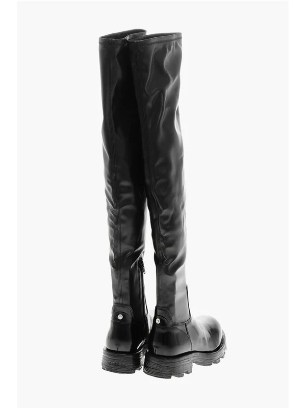 Diesel Black High Boots - Image 2