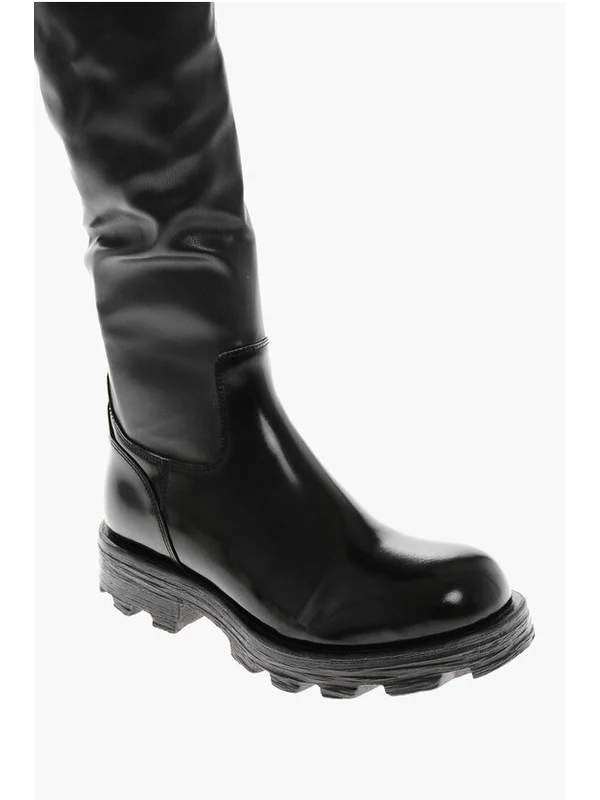 Diesel Black High Boots - Image 4