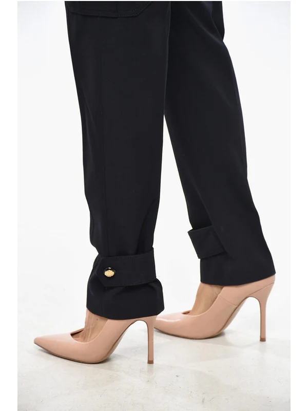 Alexander Mcqueen Navy Casual Pants - Image 2