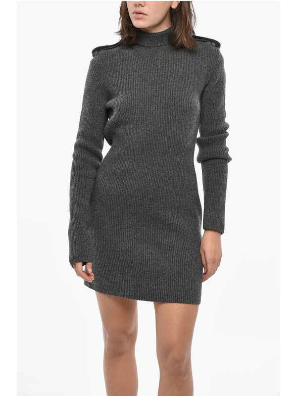 Alexander Mcqueen Grey Mini Dress - Image 4