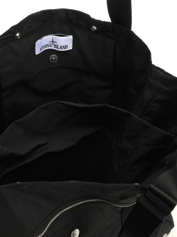 Stone Island Black Tote Bags - Image 4