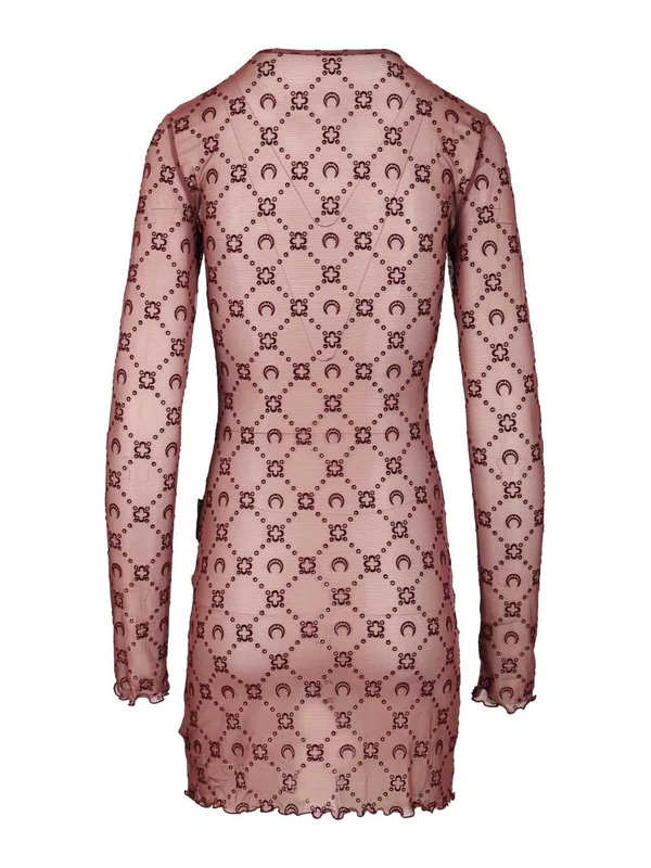 Marine Serre Purple Mini Dress - Image 2