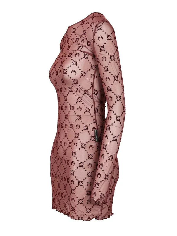 Marine Serre Purple Mini Dress - Image 3