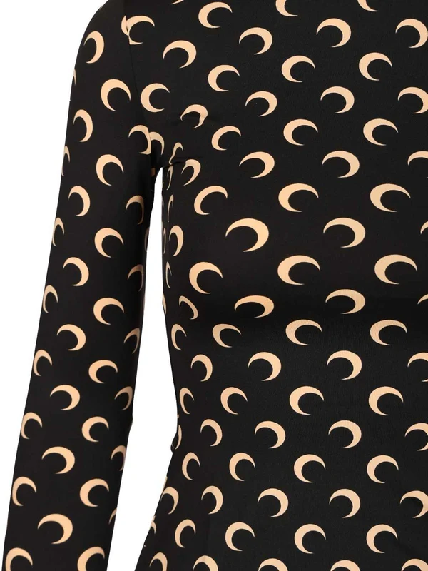 Marine Serre Black Long Sleeve - Image 4