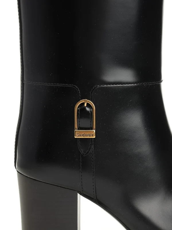 Saint Laurent Black Middle Boots - Image 6