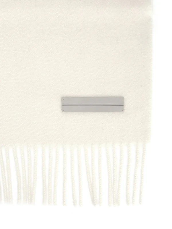 Ermenegildo Zegna Ivory Other Fabric Mufflers - Image 2