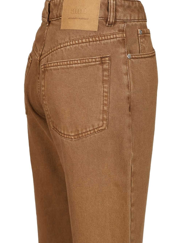 Ami Brown Denim Pants - Image 3