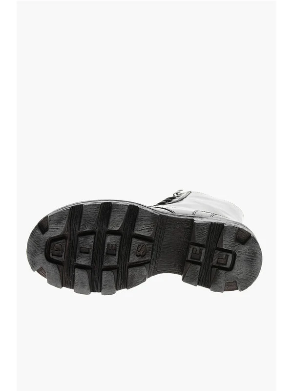 Diesel Black Lace-Up Boots - Image 5