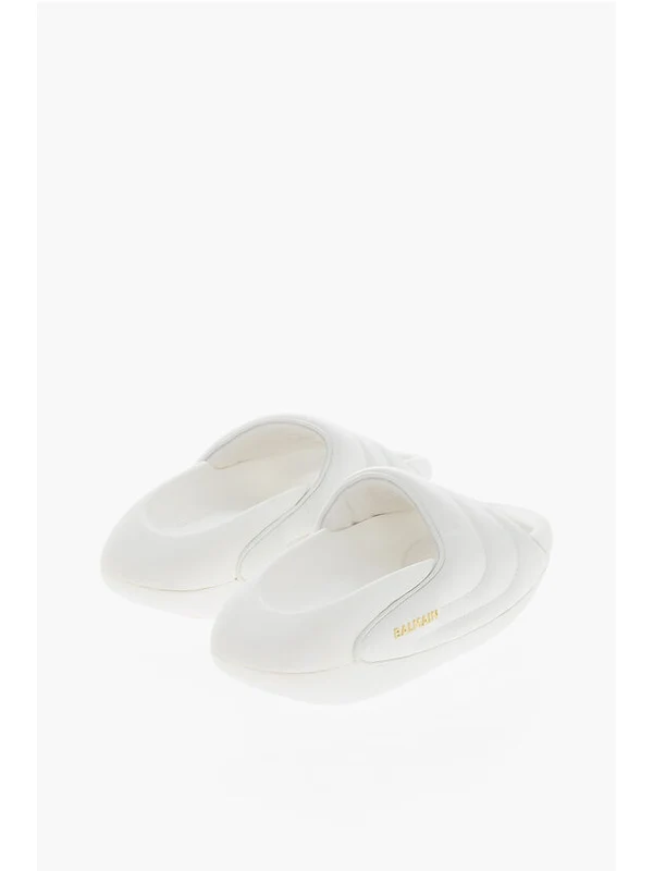 Balmain White Slides - Image 2