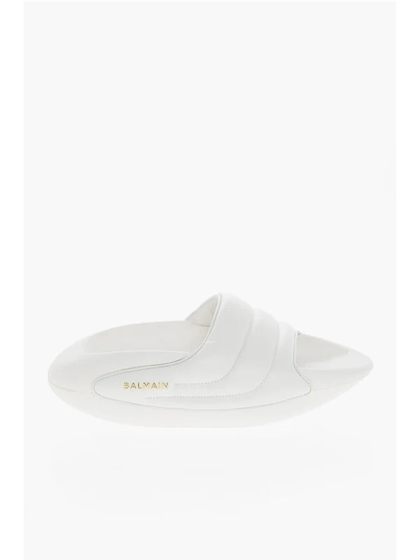 Balmain White Slides - Image 3