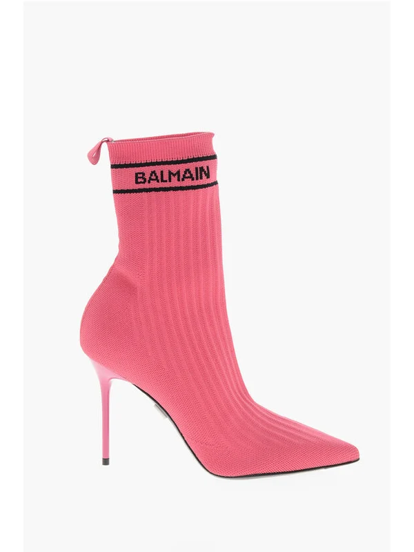 Balmain Pink Ankle Boots - Image 3