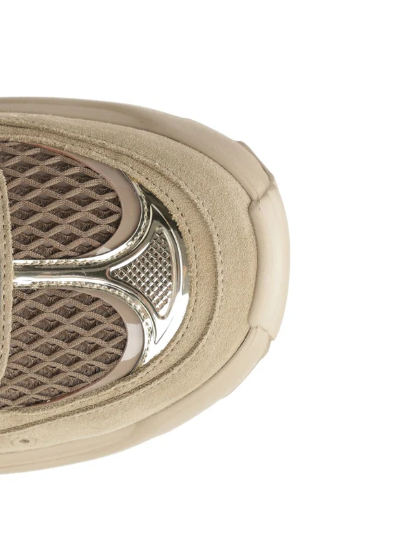 Roger Vivier Beige Low Top Sneakers - Image 4