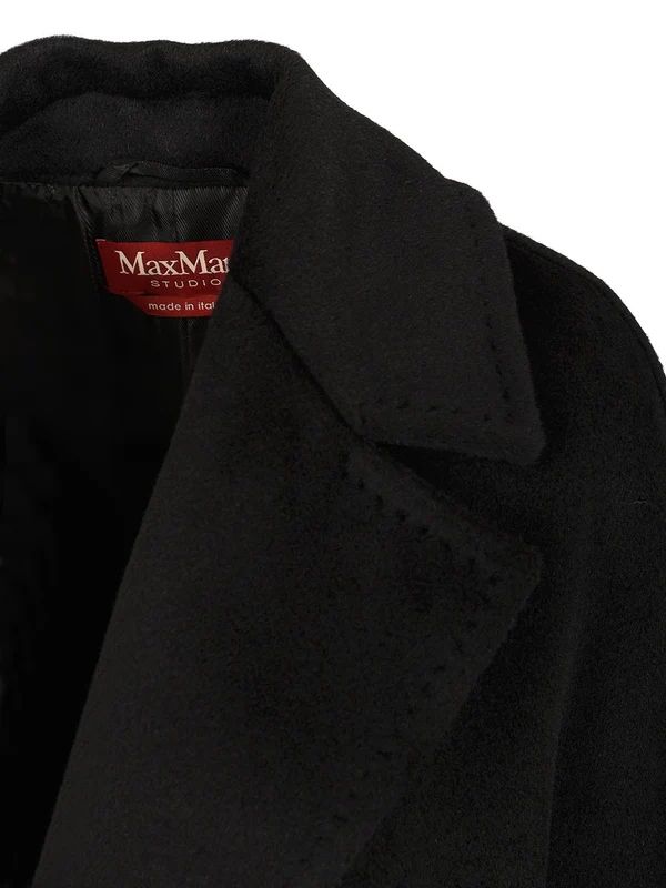 Max Mara Studio Black Coats - Image 4