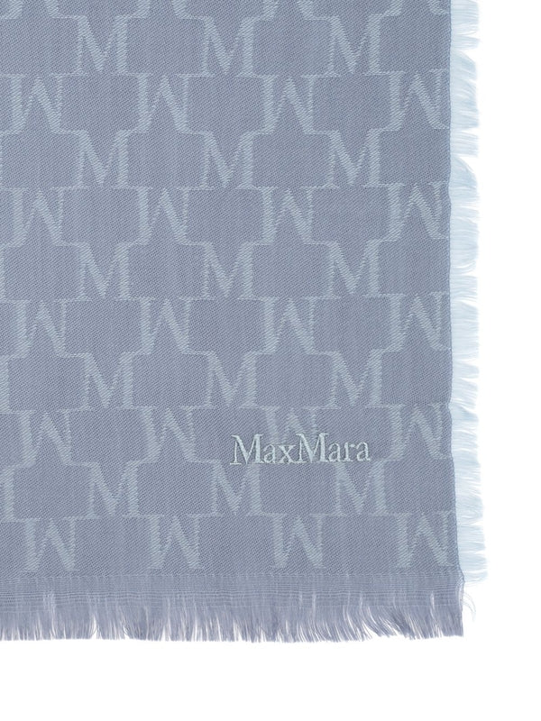 Max Mara Blue Wool Mufflers - Image 2