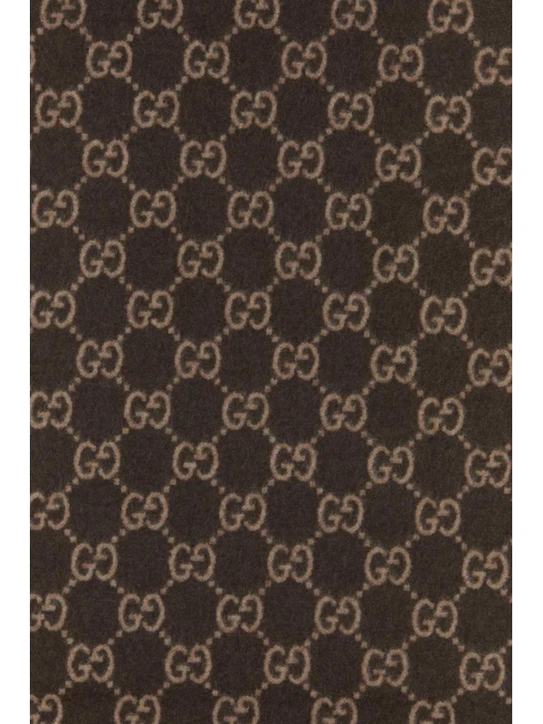 Gucci Brown Wool Mufflers - Image 3