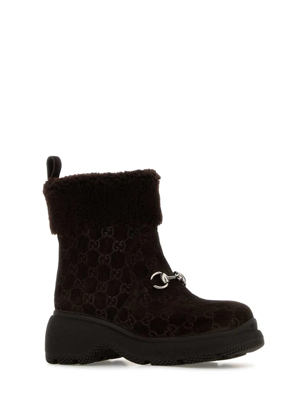 Gucci Brown Ankle Boots - Image 2