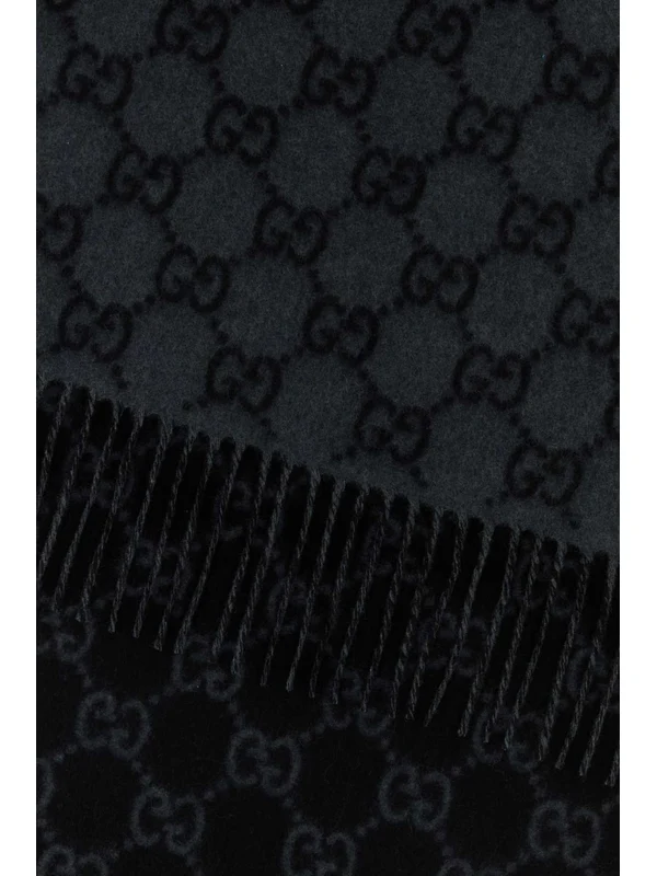 Gucci Grey Wool Mufflers - Image 2