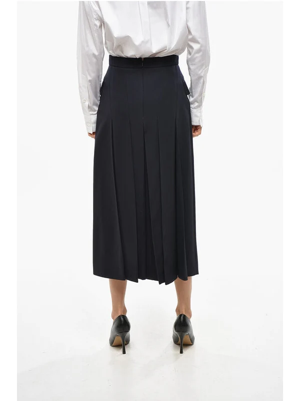 Alexander Mcqueen Navy Skirts - Image 3