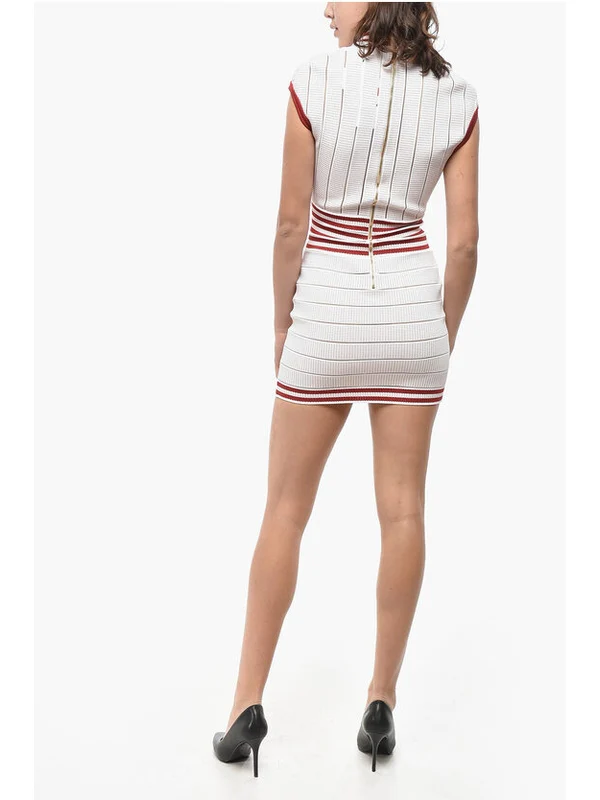 Balmain White Mini Dress - Image 2