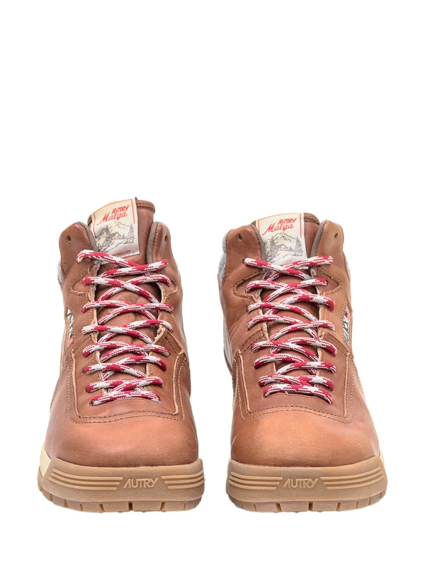 Autry Brown High Top Sneakers - Image 2