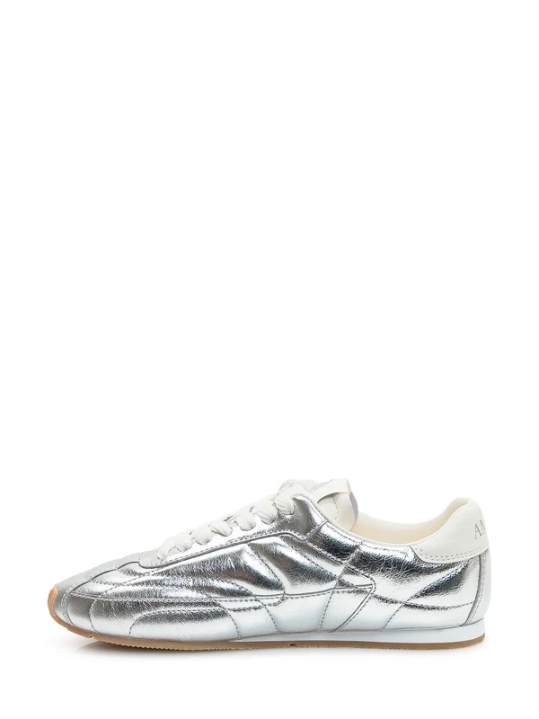 Amiri Silver Low Top Sneakers - Image 4